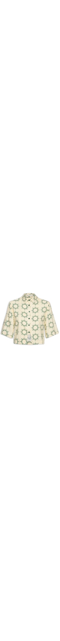 Camisa Feminina Cropped Linho Raiar - Verde