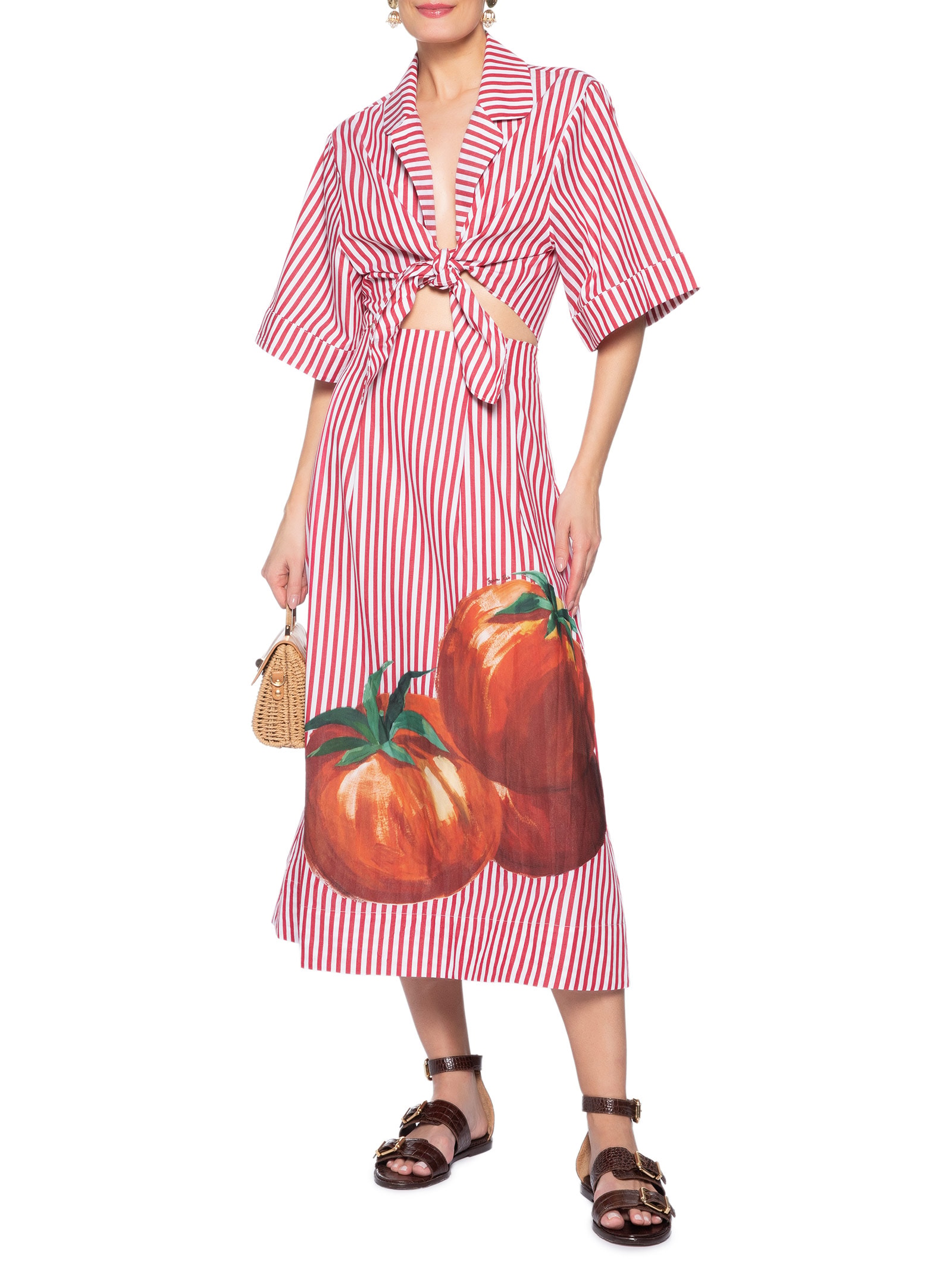 Camisa Feminina Cropped Listrada Rosa Farm
