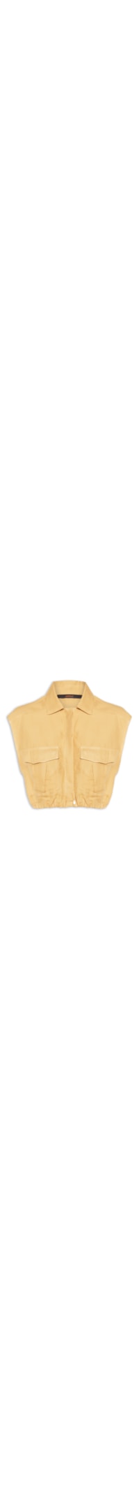 Camisa Feminina Cropped Pate Coberta Off - Bege