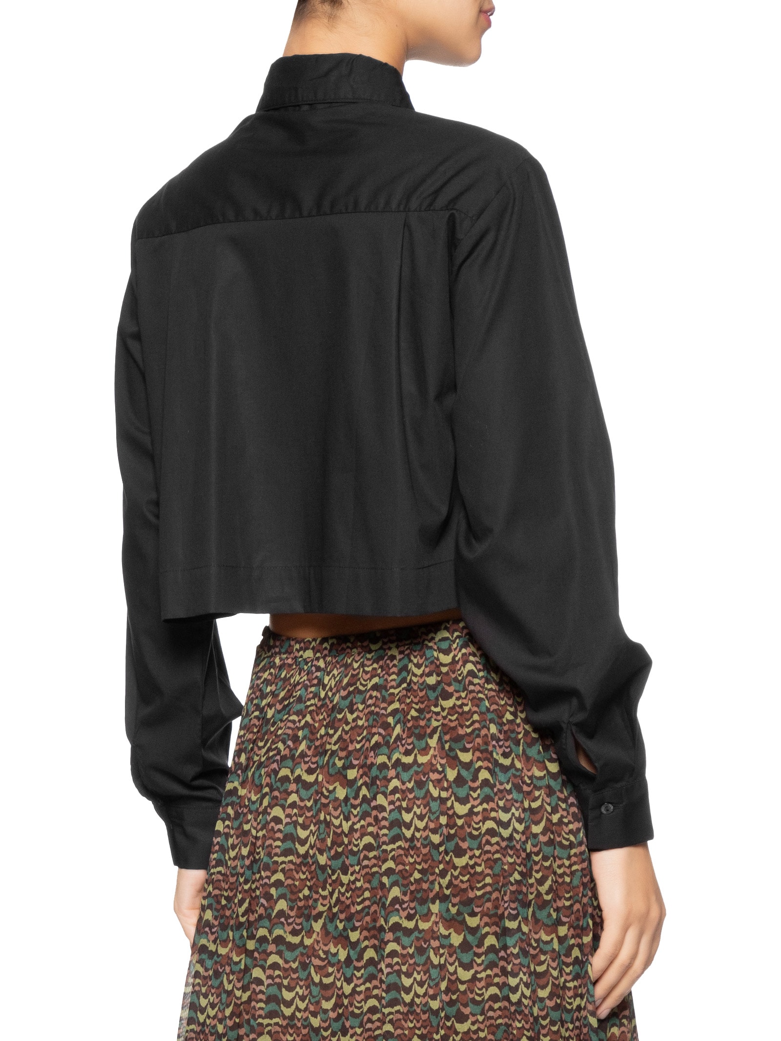 Camisa Feminina Cropped Preto Animale