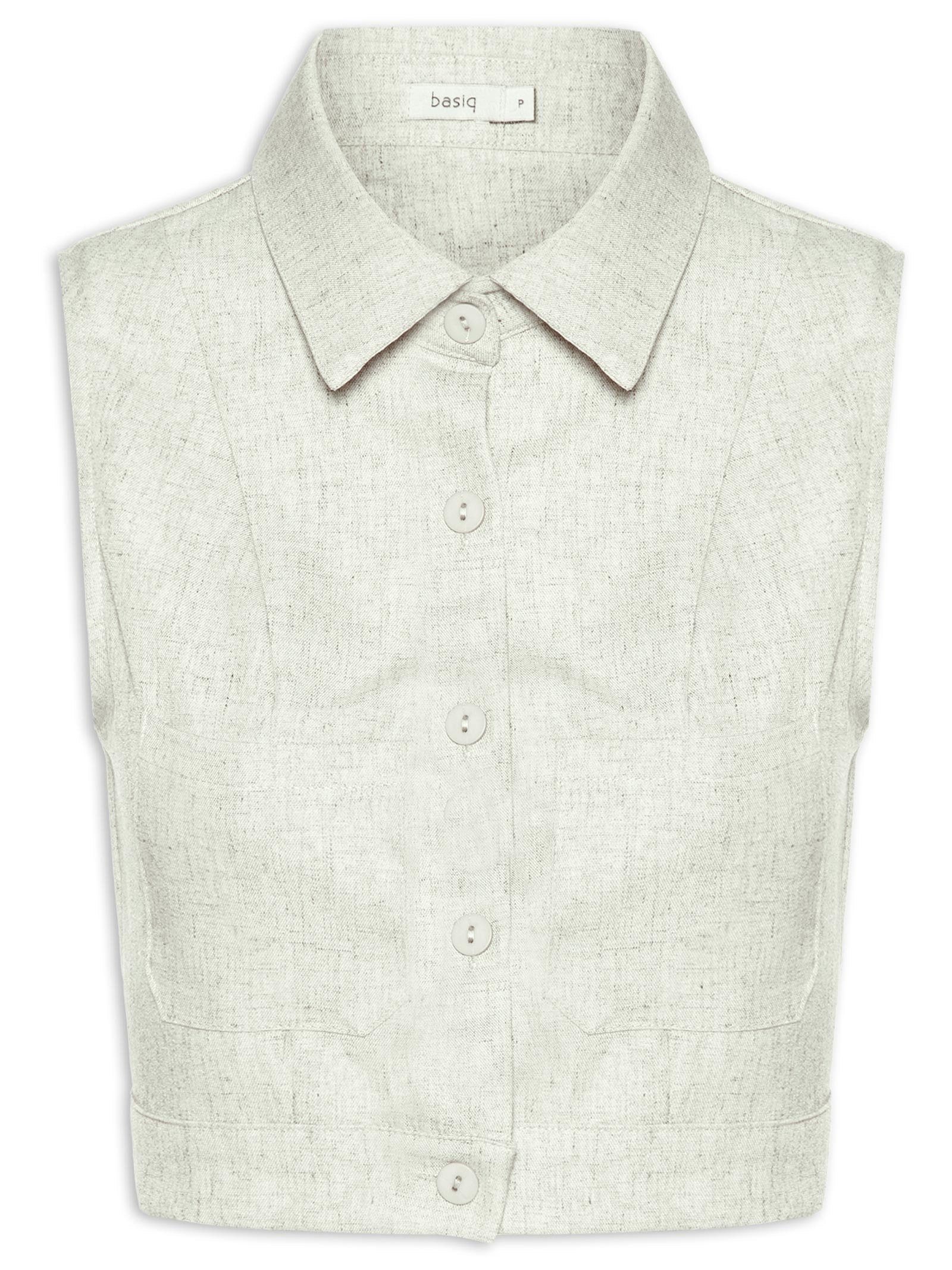 Camisa Feminina Cropped Sem Manga Verde Basiq