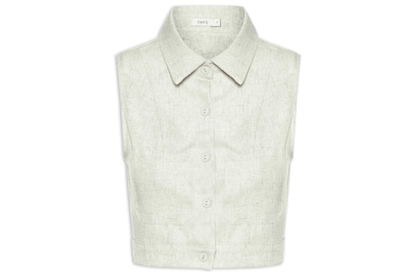 Camisa Feminina Cropped Sem Manga - Verde