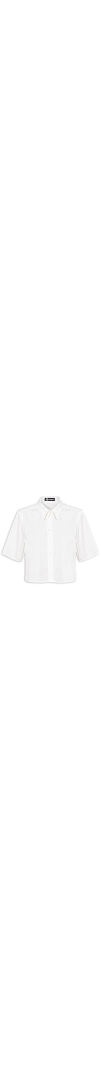Camisa Feminina Curta - Branco