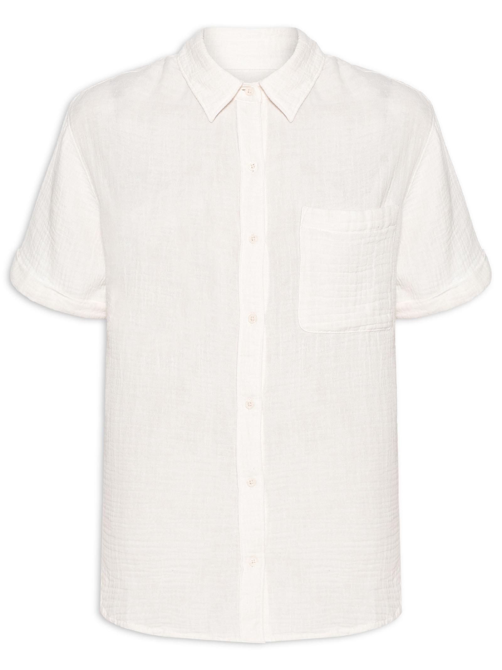 Camisa Feminina Darlene Short Sleeve Branco Levi's