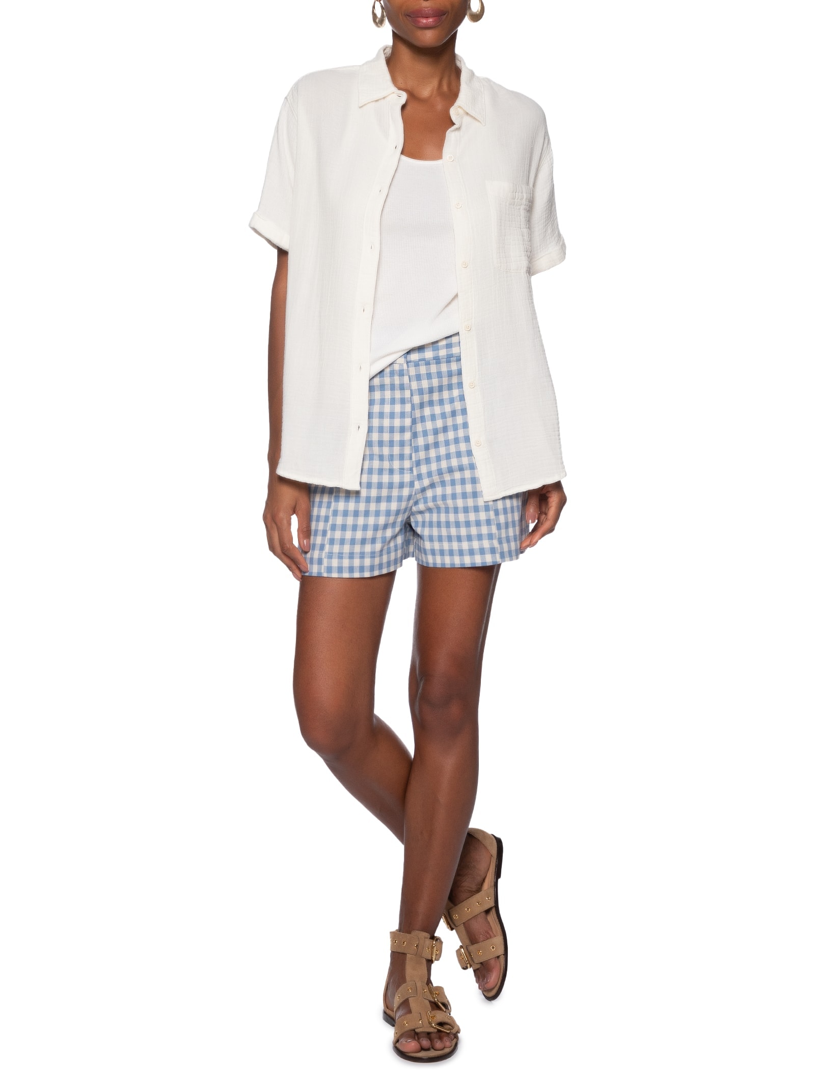 Camisa Feminina Darlene Short Sleeve Branco Levi's