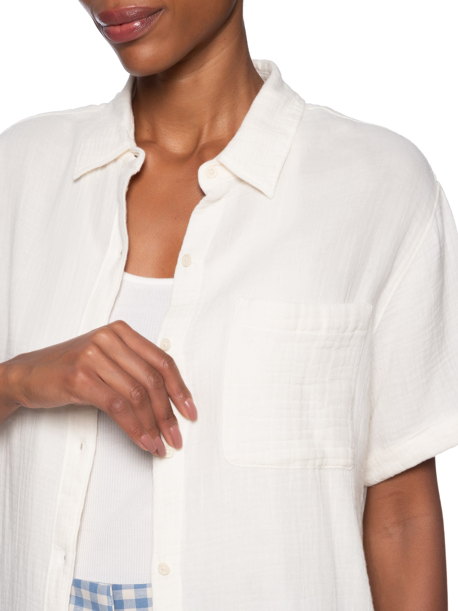 Camisa Feminina Darlene Short Sleeve Branco Levi's