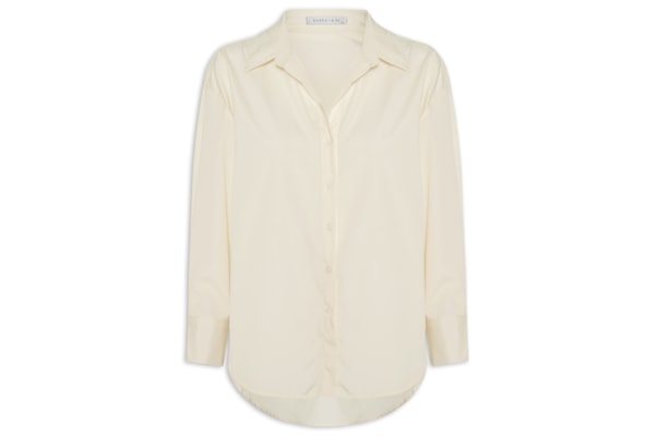 Camisa Feminina De Alfaiataria - Amarelo