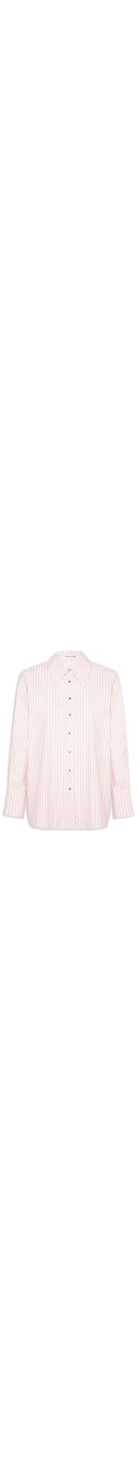 Camisa Feminina De Botão Manga Longa Fio Tinto - Rosa