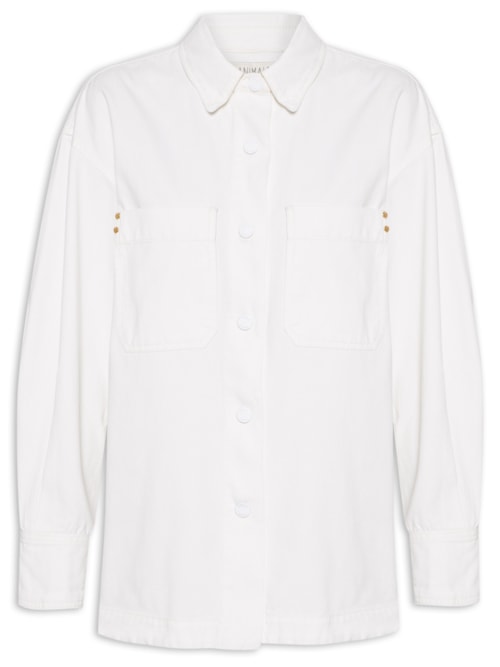 Camisa Feminina De Sarja – Off White