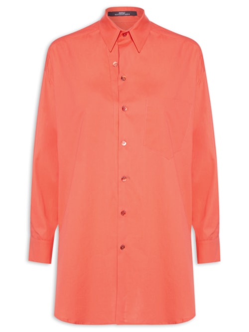 Camisa Feminina De Tricoline Camelia – Laranja