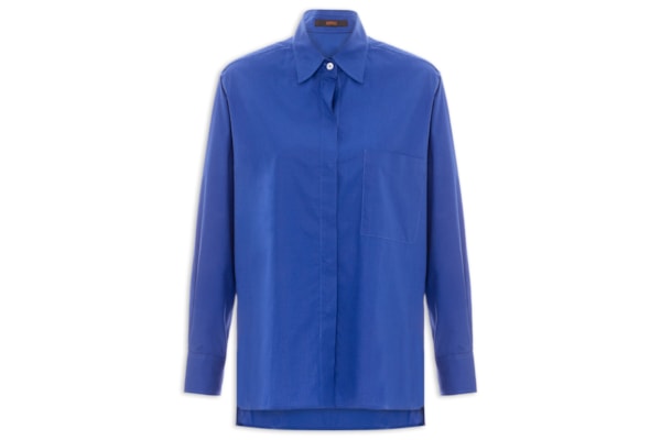 Camisa Feminina De Tricoline Essential - Azul