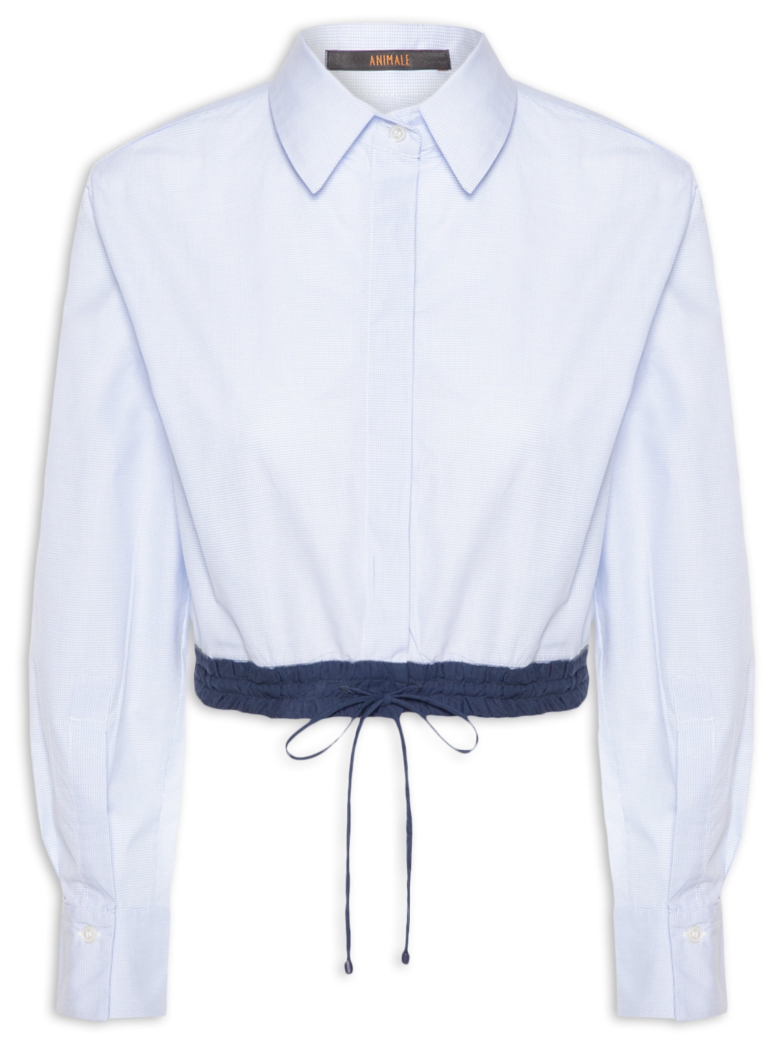 Camisa Feminina De Tricoline Listra Fairy Azul Animale