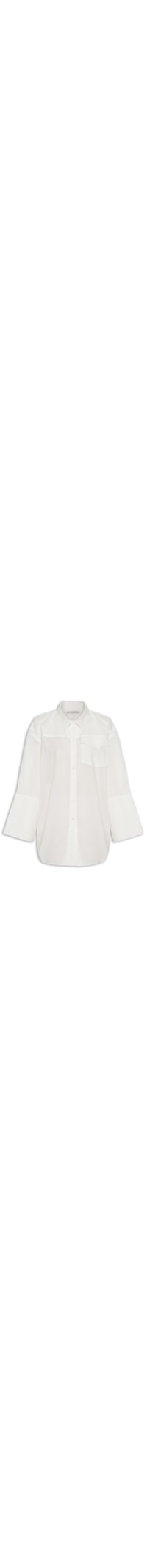 Camisa Feminina De Voil Com Bolso - Branco