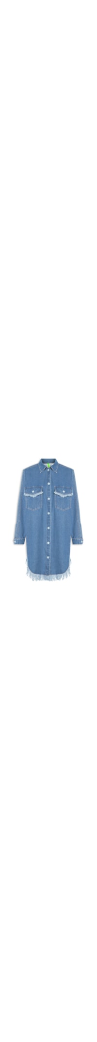 Camisa Feminina Denim Dress - Azul