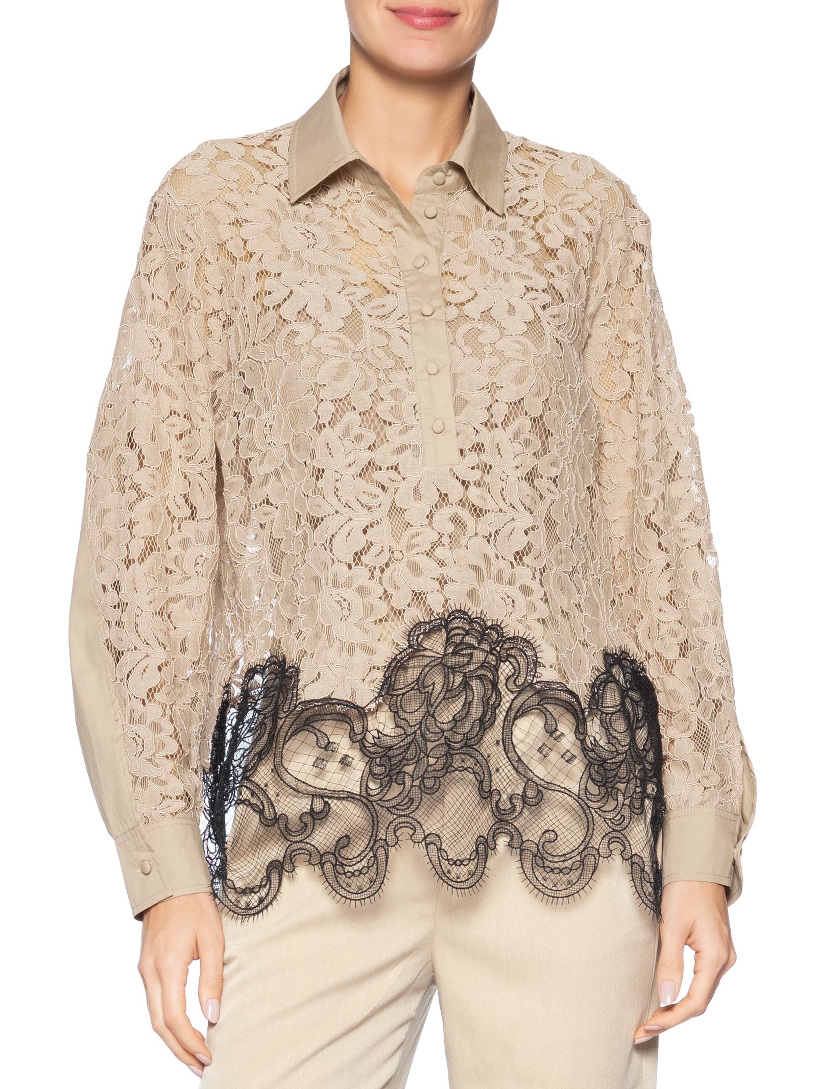 Camisa Feminina Diana Bege Le Lis