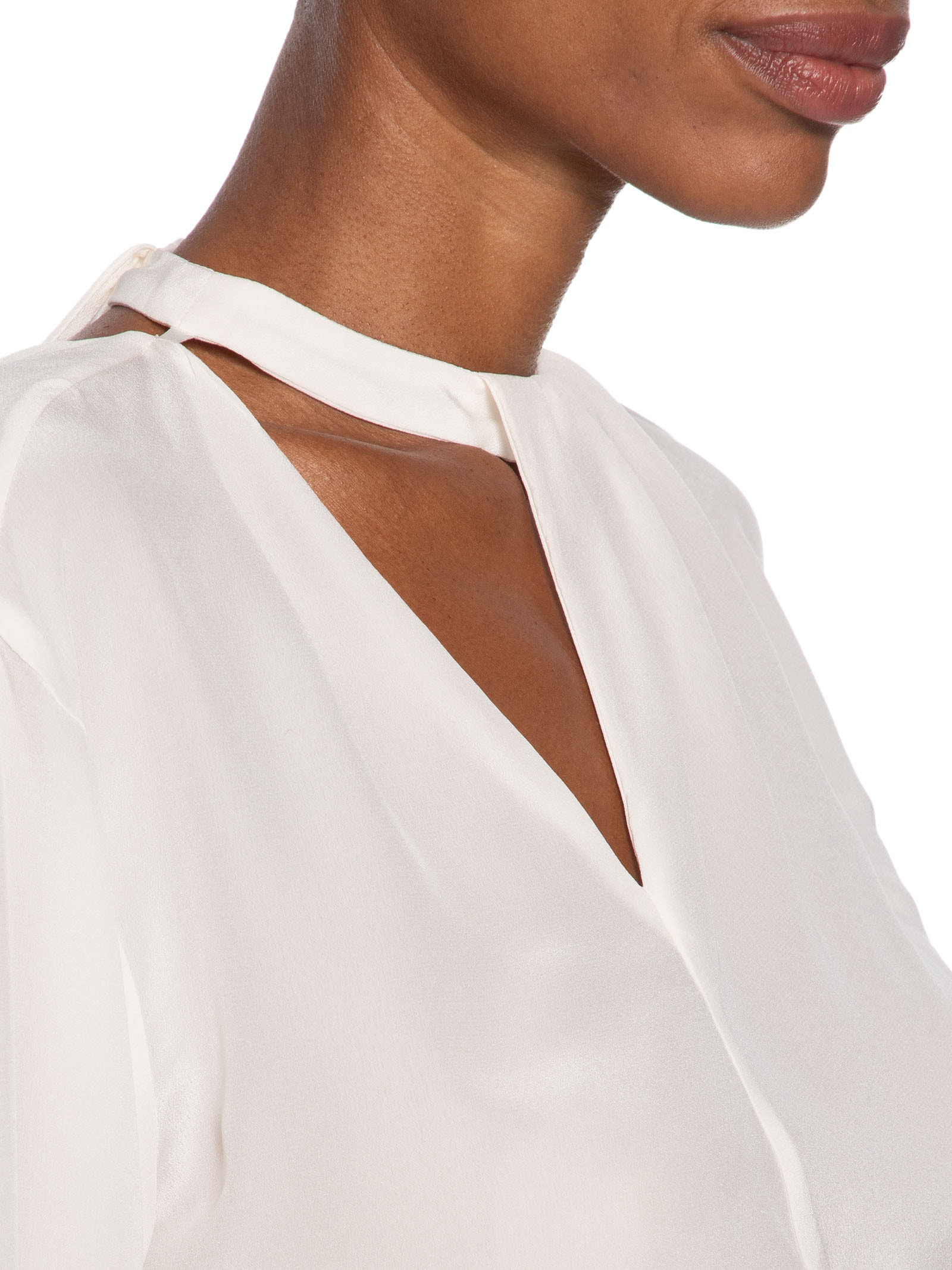 Camisa Feminina Duda Seda  Branco Le Lis