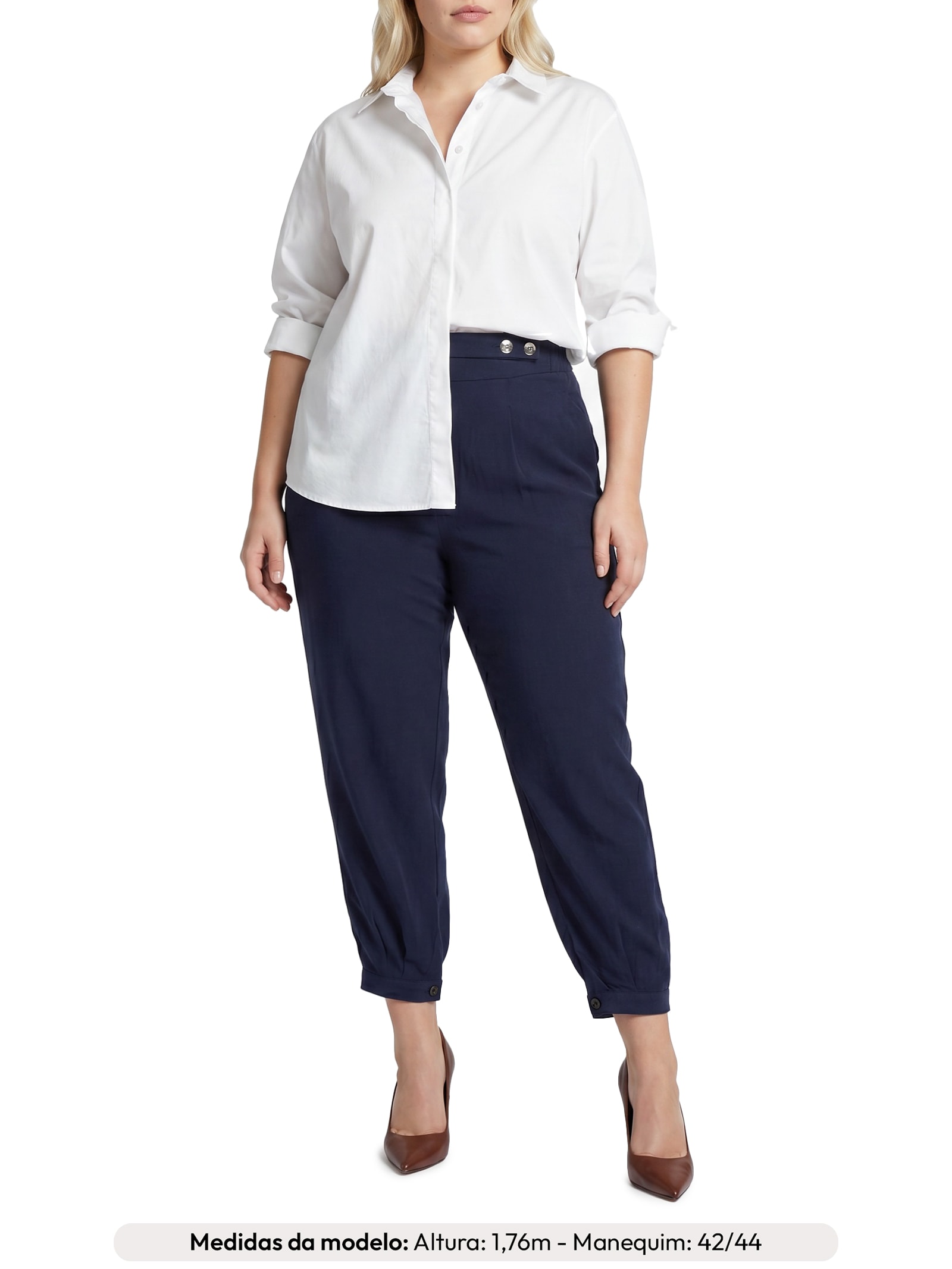 Camisa Feminina Elza Branco Le Lis