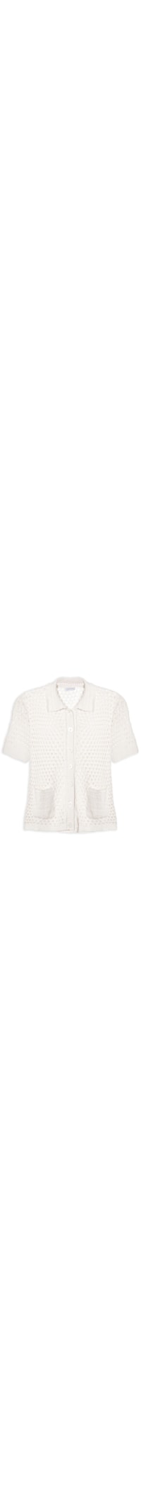 Camisa Feminina Em Tricot - Off White