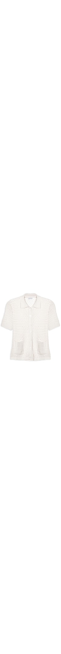 Camisa Feminina Em Tricot - Off White