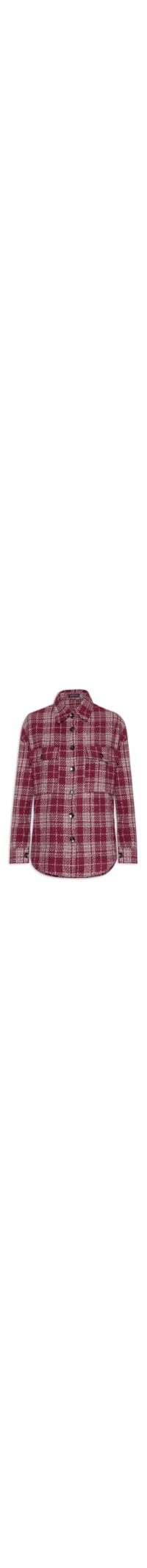 Camisa Feminina Em Tweed - Vinho