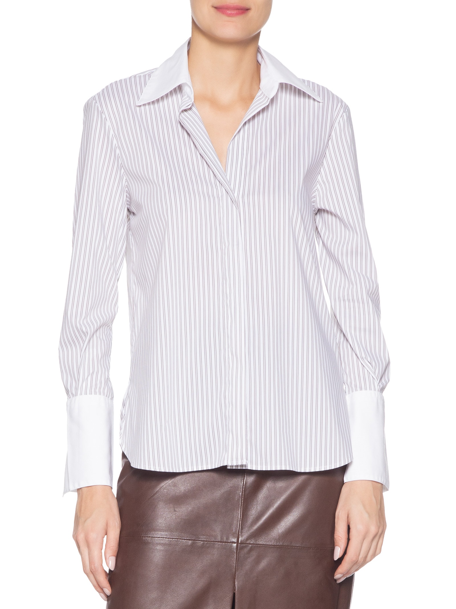 Camisa Feminina Emilia Marrom Le Lis