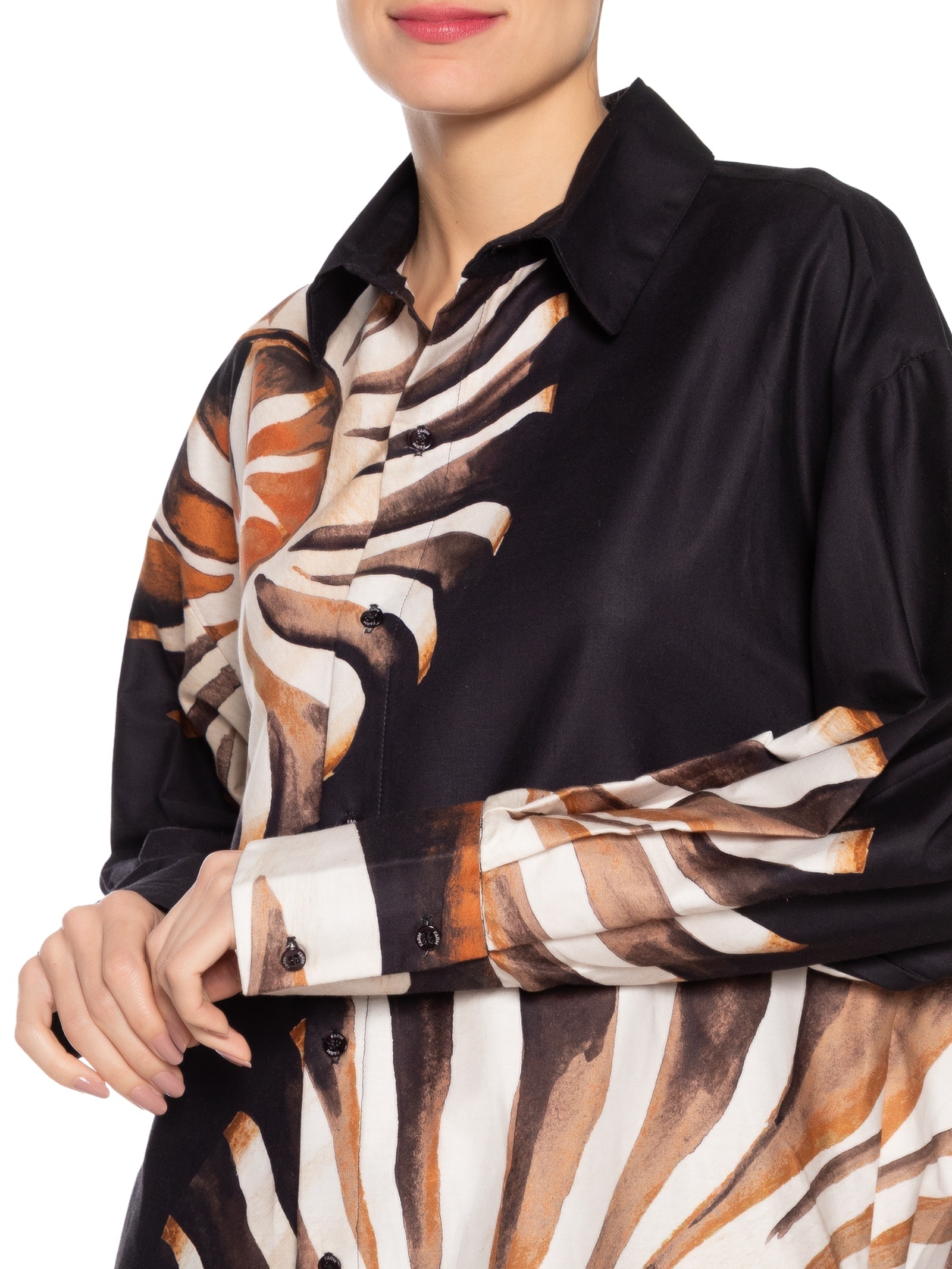 Camisa Feminina Engenharia Amonita Preto Farm