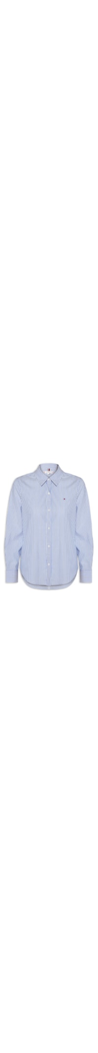 Camisa Feminina Ess Poplin Regular - Azul