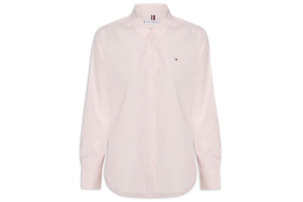 Camisa Feminina Ess Poplin Regular - Rosa