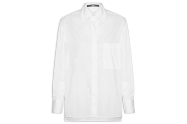 Camisa Feminina Essential Bolso Frente - Branco