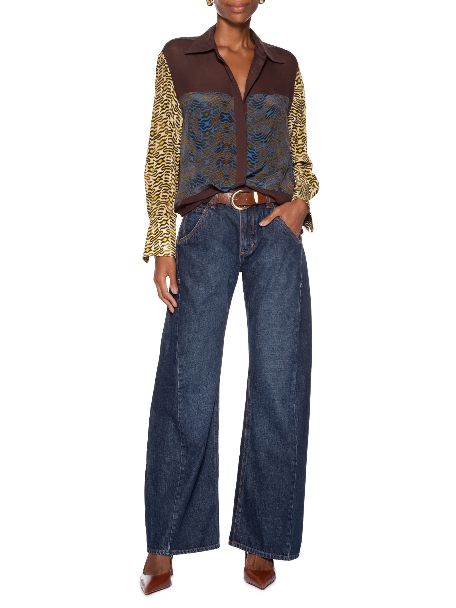 Camisa Feminina Est Geo Tigre Animal Print Animale