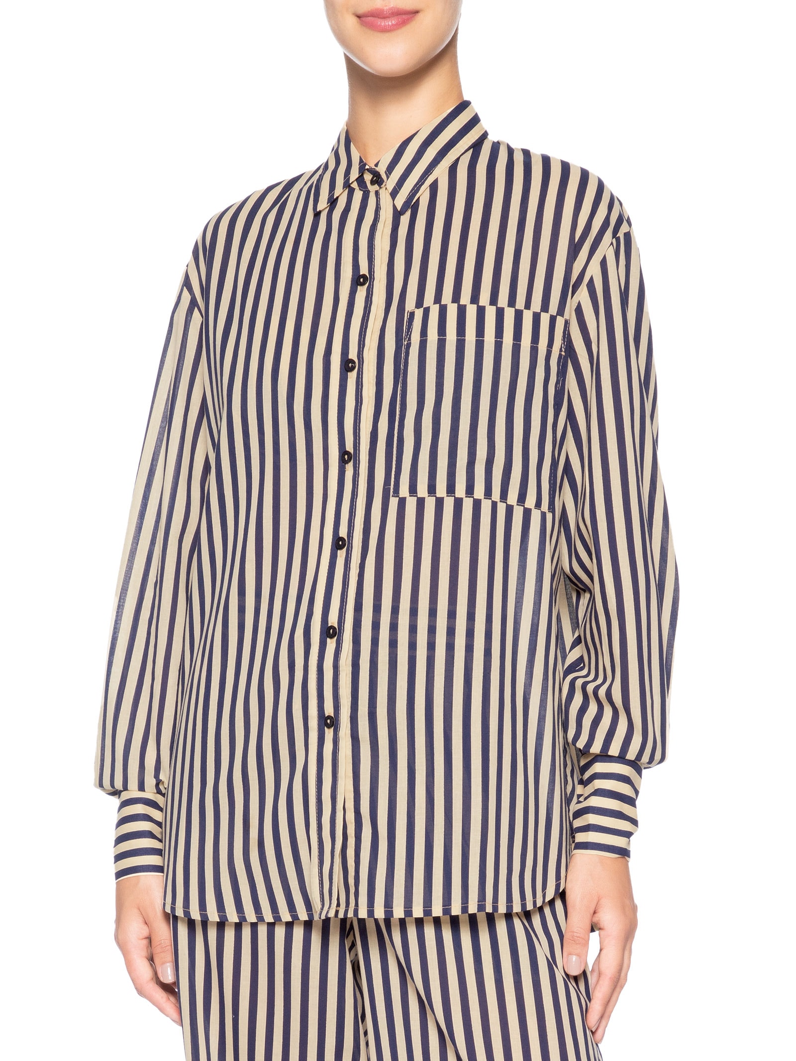 Camisa Feminina Estampa Listra – Preto Dress To