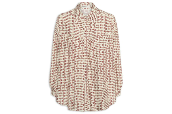 Camisa Feminina Estampa Maré - Vermelho