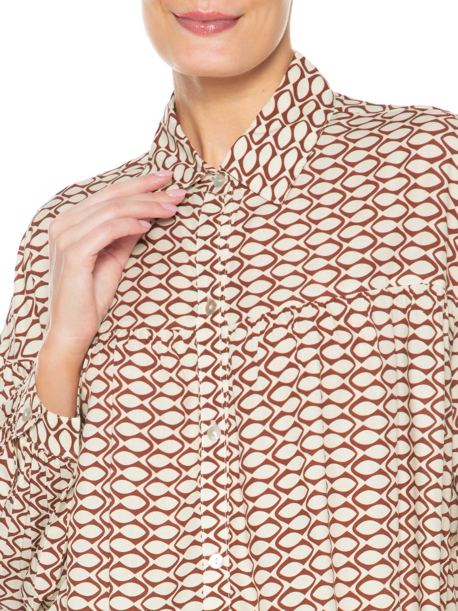 Camisa Feminina Estampa Maré Vermelho Dress To