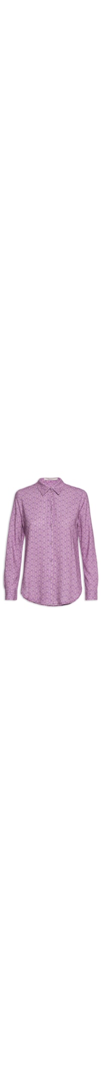 Camisa Feminina Estampa Mini Ikat - Roxo