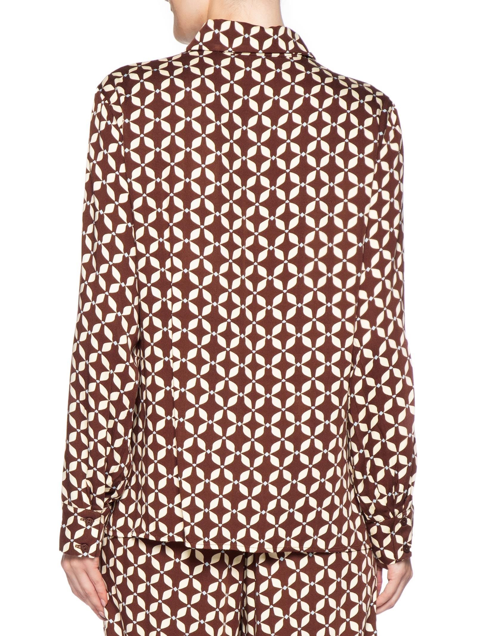 Camisa Feminina Estampa Peixito – Marrom Dress To