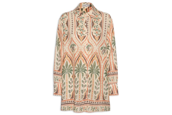 Camisa Feminina Estampada - Bege