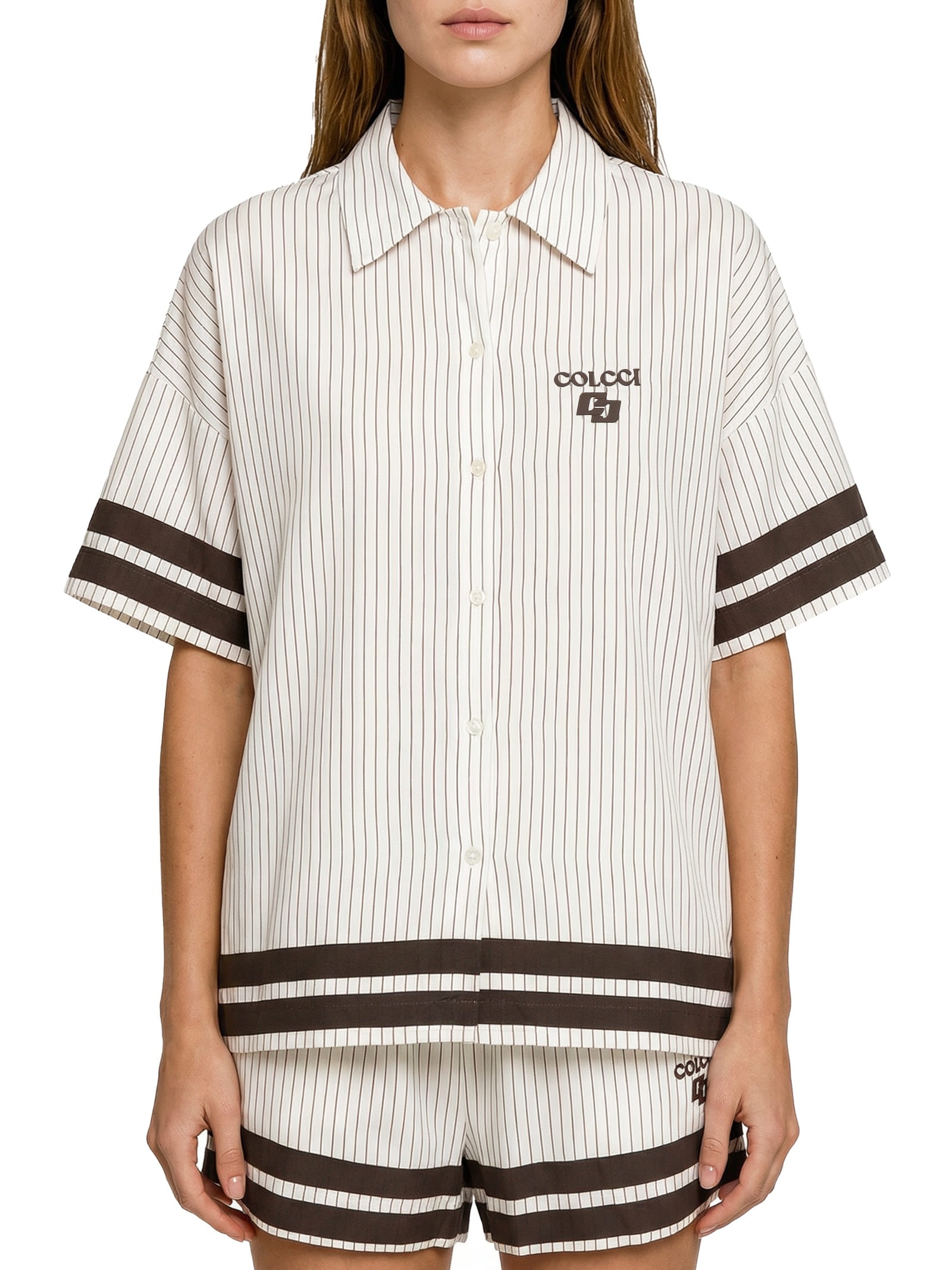 Camisa Feminina Estampada Branco Colcci