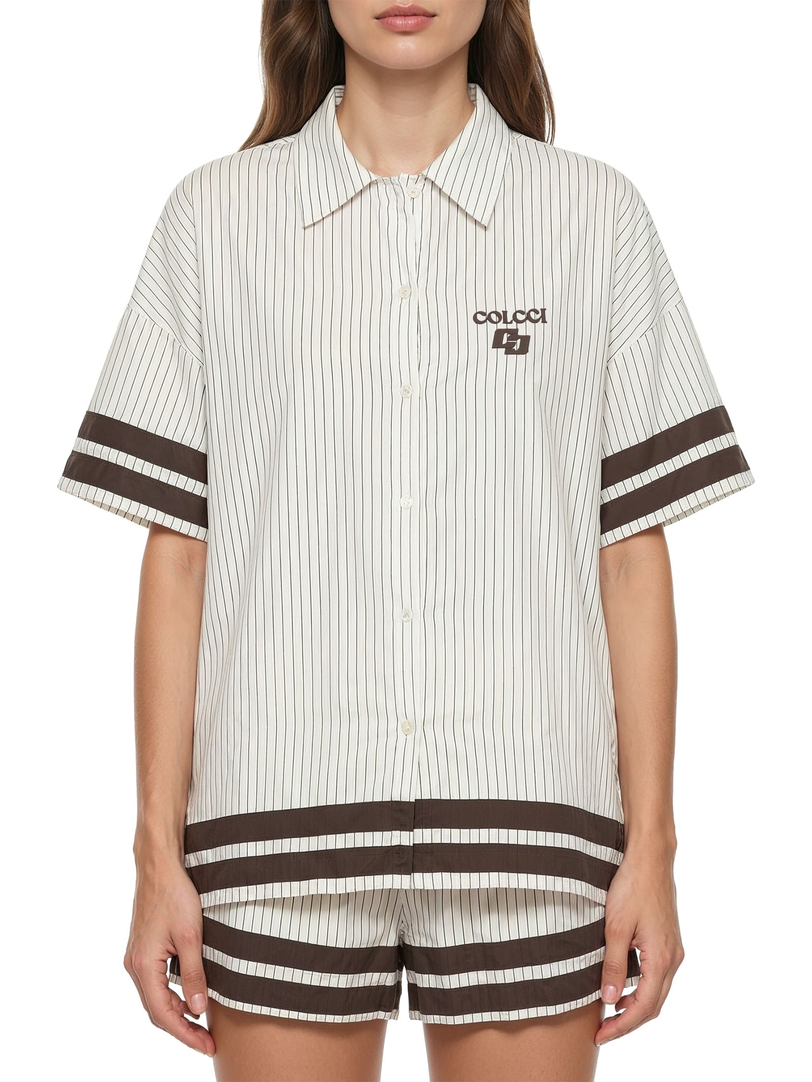 Camisa Feminina Estampada Branco Colcci