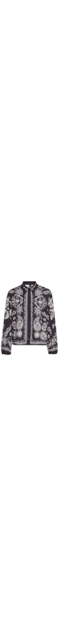Camisa Feminina Estampada - Preto