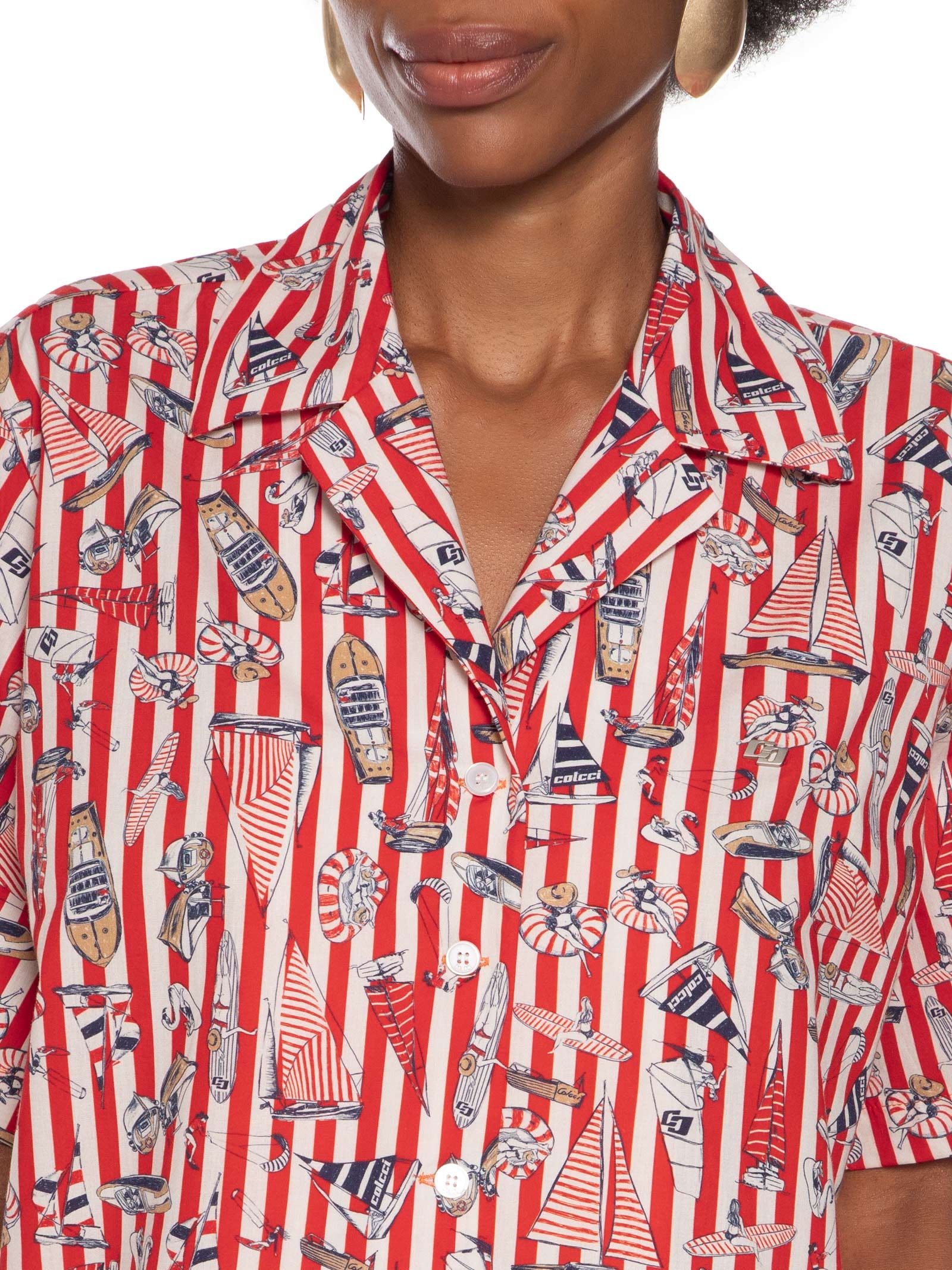 Camisa Feminina Estampada Vermelho Colcci