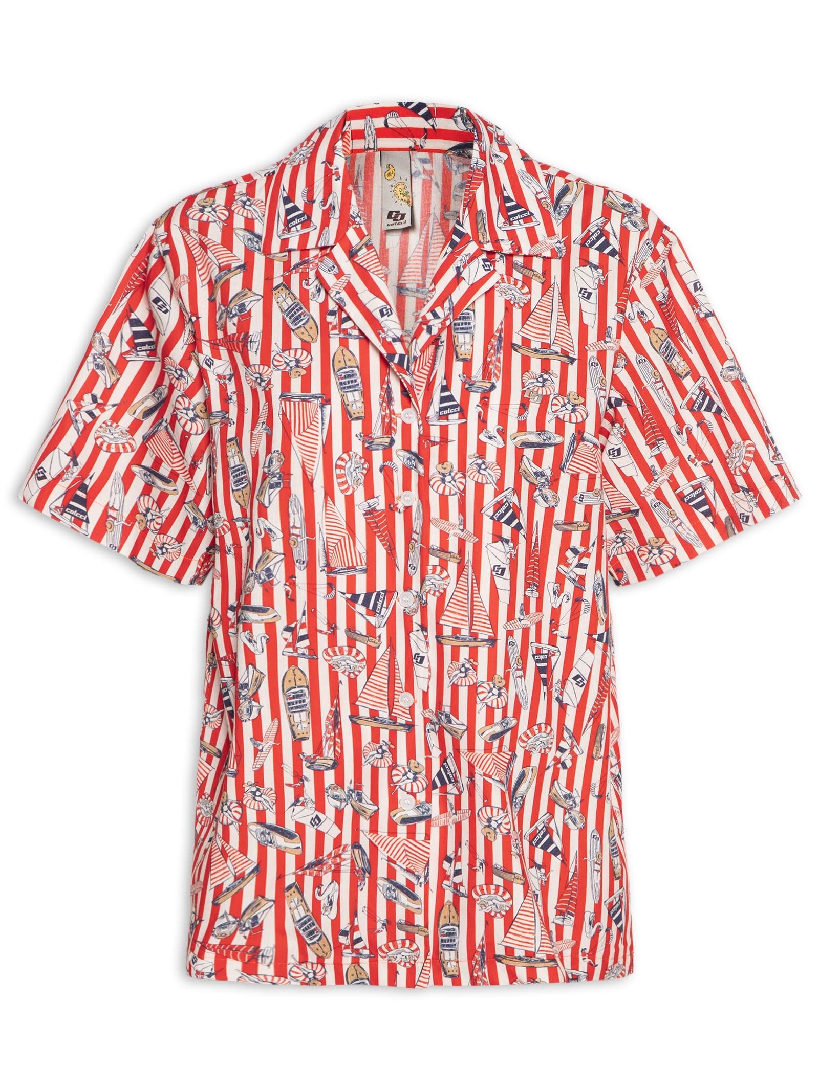 Camisa Feminina Estampada Vermelho Colcci