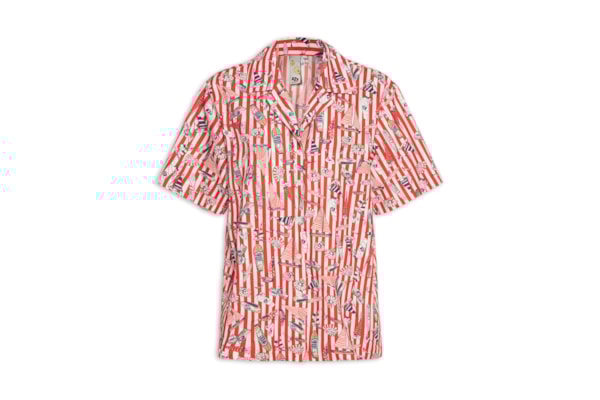 Camisa Feminina Estampada - Vermelho