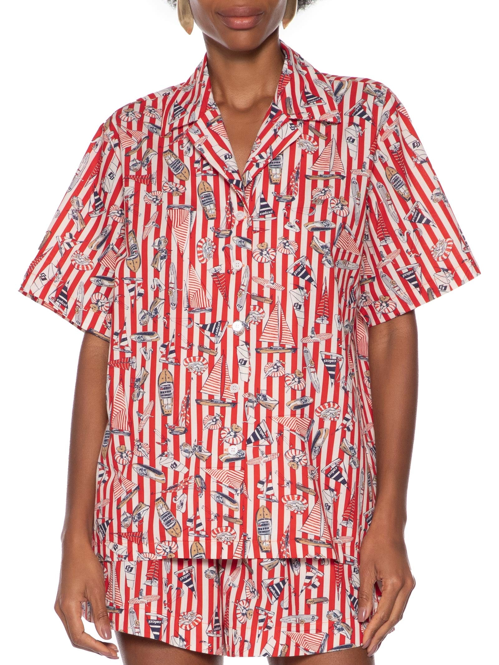 Camisa Feminina Estampada Vermelho Colcci