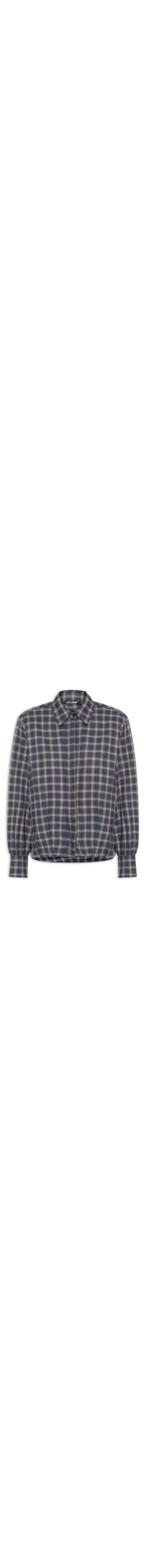 Camisa Feminina Flanela Xadrez - Azul