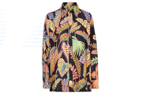 Camisa Feminina Folhagem Cool - Preto 