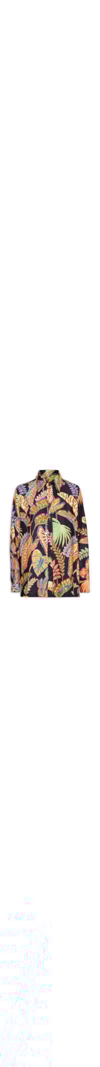 Camisa Feminina Folhagem Cool - Preto