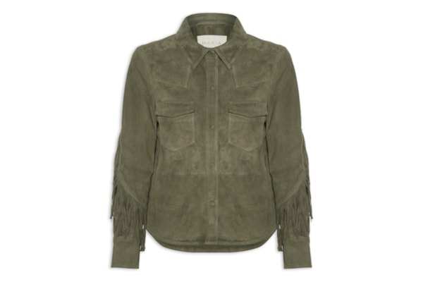 Camisa Feminina Franjas Chamois - Verde