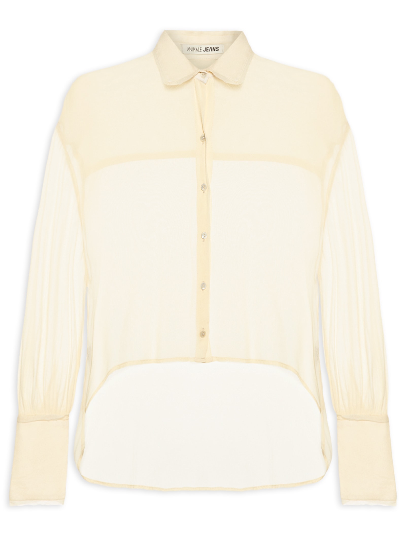 Camisa Feminina GGT A Fio Amarelo Animale Jeans