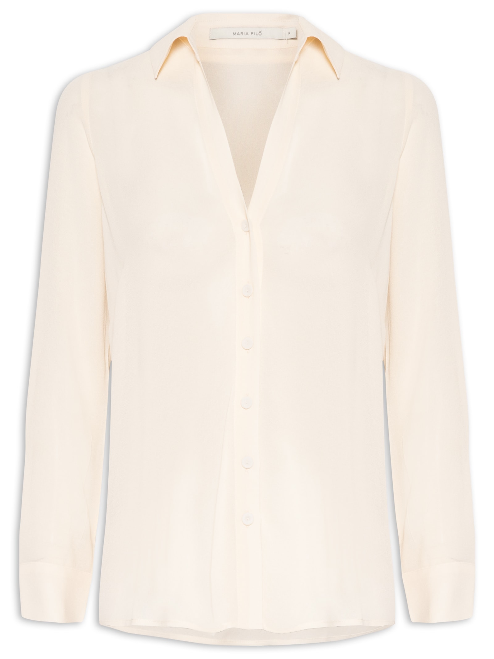 Camisa Feminina Ggt Bege Maria Filó