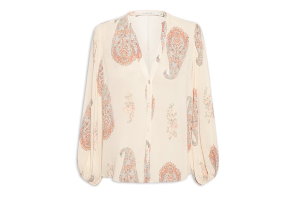 Camisa Feminina Ggt Estampa Flory - Off White
